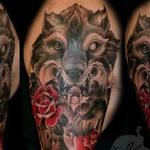 Tattoos - Wolf and Roses sleeve - 119754